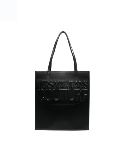 VERSACE JEANS COUTURE embossed-logo tote bag