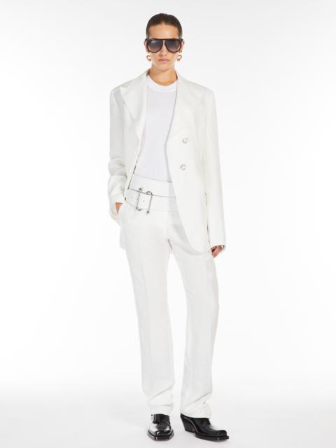 Sportmax CERA Linen and viscose twill blazer