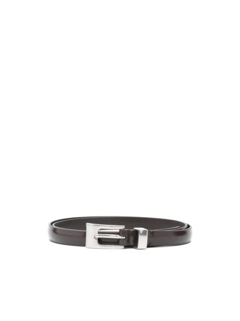 The Row silver-tone buckle belt