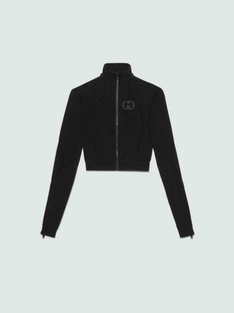 Gucci Interlocking G Seamless Jersey Zip Jacket