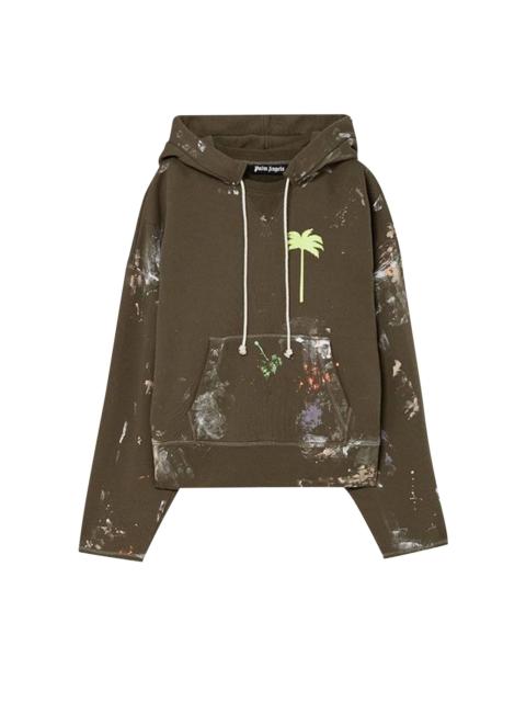 Palm Angels Palm Angels Palm x Palm Painted Raw Cut Hoodie 'Yellow'