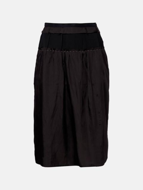 Maison Margiela Paneled midi skirt