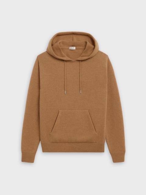 CELINE SWEATER WITH HOOD IN ICONIC CASHMERE