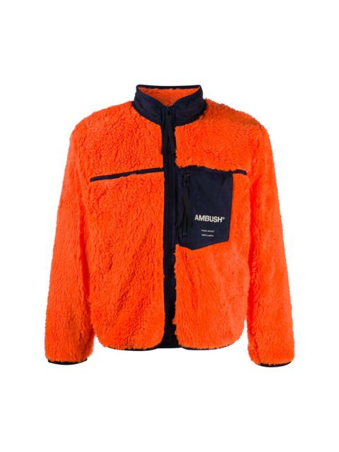 Ambush logo-print fleece jacket