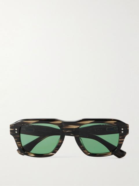 DITA Magnaleapr D-Frame Acetate Sunglasses Brown