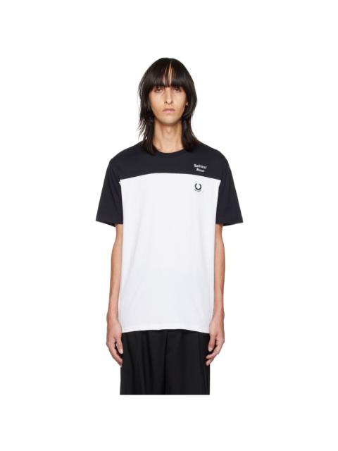 Raf Simons Black Fred Perry Edition Colorblocked T-Shirt