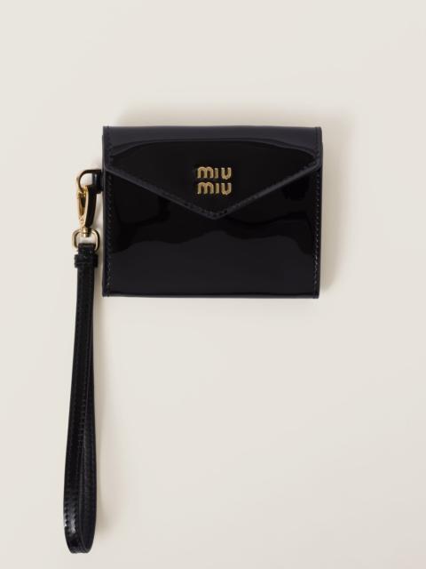 Miu Miu Patent leather card holder