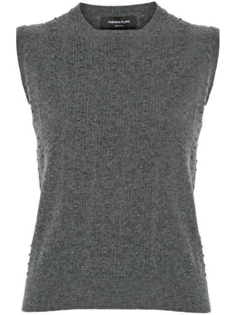 FABIANA FILIPPI bubble-stitch knitted vest