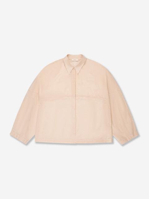 SLOWEAR Wide fit shirt in silk and cotton muslin