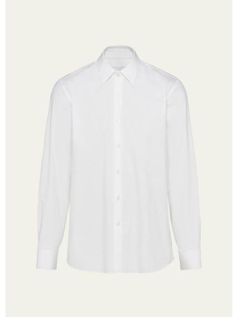 Prada Men's Poplin Stretch Sport Shirt