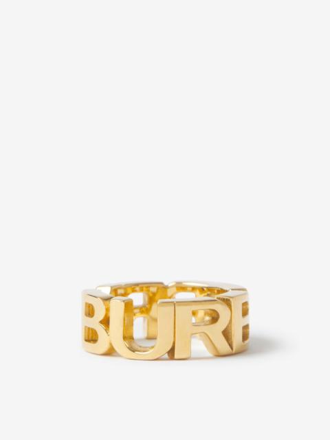 Burberry Gold-plated Logo Ring