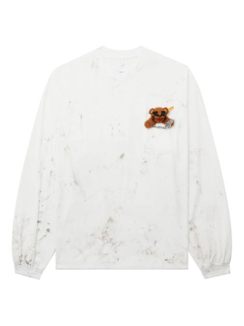 doublet pocket-teddy long-sleeve T-shirt