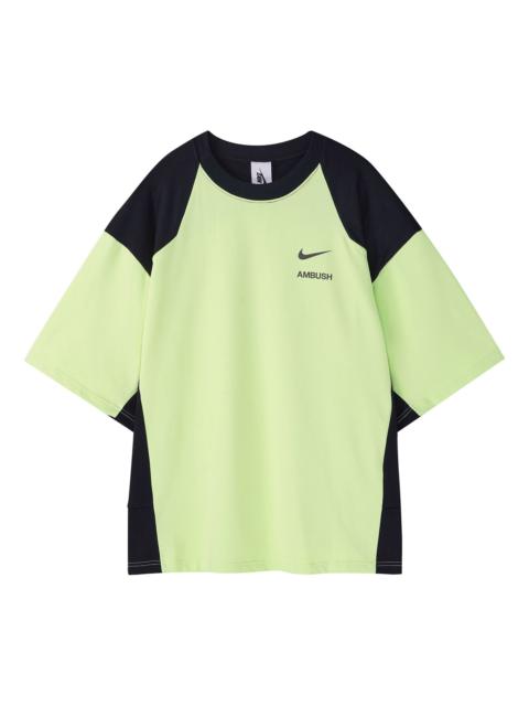 (WMNS) Nike x Ambush Short Sleeve T-shirt 'Ghost Green' CW8002-358