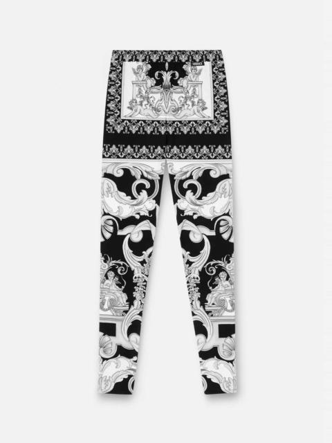 VERSACE Silver Baroque Leggings