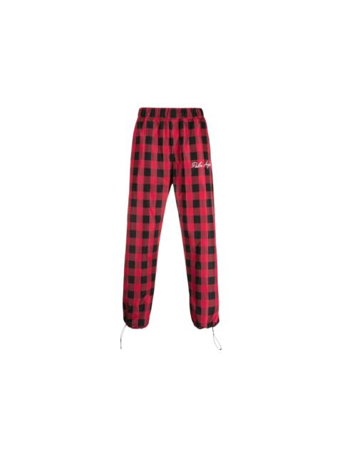 Palm Angels Palm Angels Check Print Track Pants Red/Black