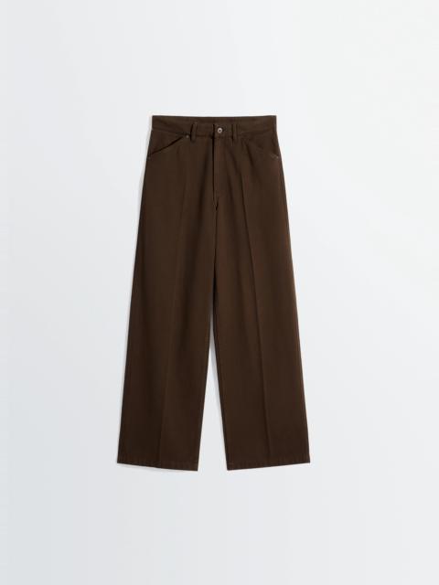 WIDE PANTS IN DYED BROKEN TWILL