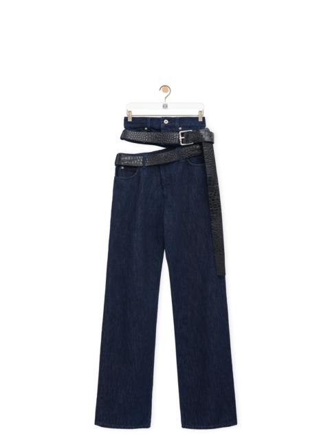 Loewe Belted jeans in denim