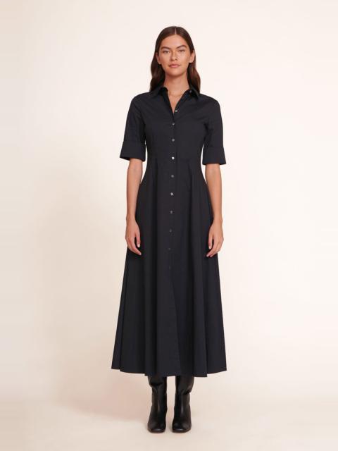 STAUD JOAN MAXI DRESS BLACK