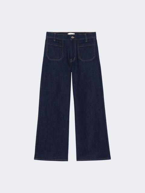 Le Slim Palazzo Modernist Pocket Jeans Blue Rinse