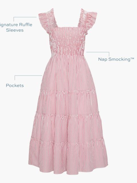 Hill House Home The Ellie Nap Dress - Red Ticking Stripe