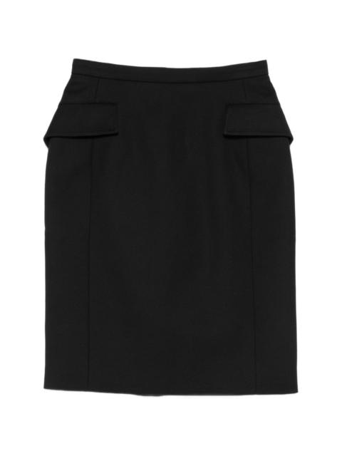 N°21 flap-pockets midi skirt