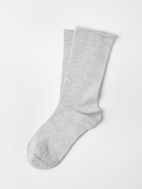 Brunello Cucinelli Cashmere and silk sparkling knit socks