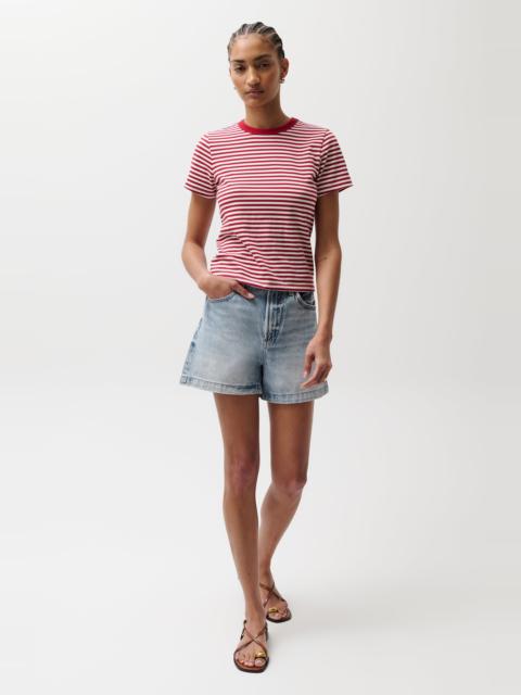 PISTOLA SAIGE HIGH RISE A-LINE SHORT - FRENCH RIVIERA