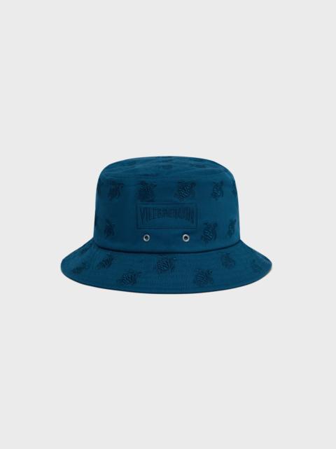Vilebrequin EMBROIDERED BUCKET HAT TURTLES ALL OVER