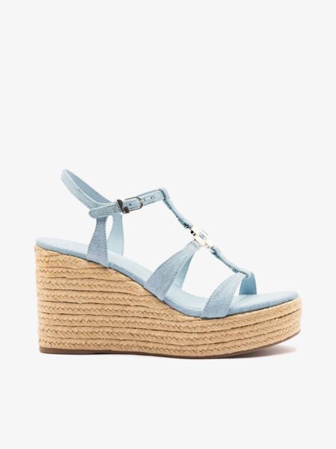 Larroudé Hana Espadrille Sandal Maya Denim