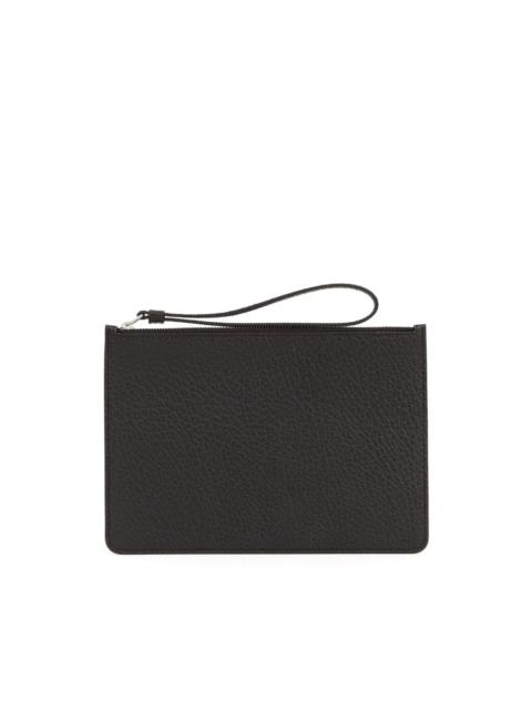 four-stitch leather cardholder