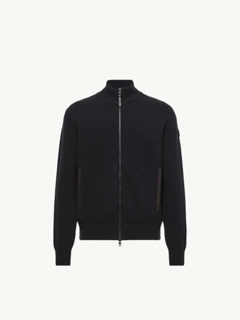 Moncler Wool & Cashmere Blend Zip-Up Cardigan