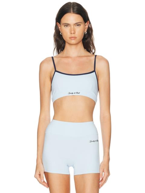 Sporty & Rich Signature Logo Sports Bra
