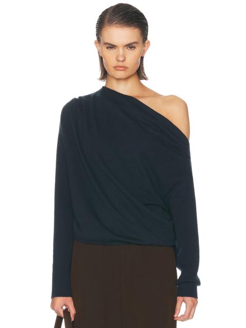 THE SEI Long Sleeve Asymmetric Drape Sweater