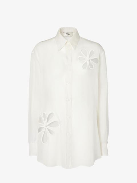 FENDI Shirt White silk organza shirt