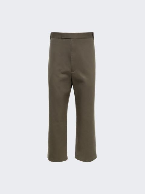 Thom Browne Single Welt Pocket Straight Leg Trouser Dark Green