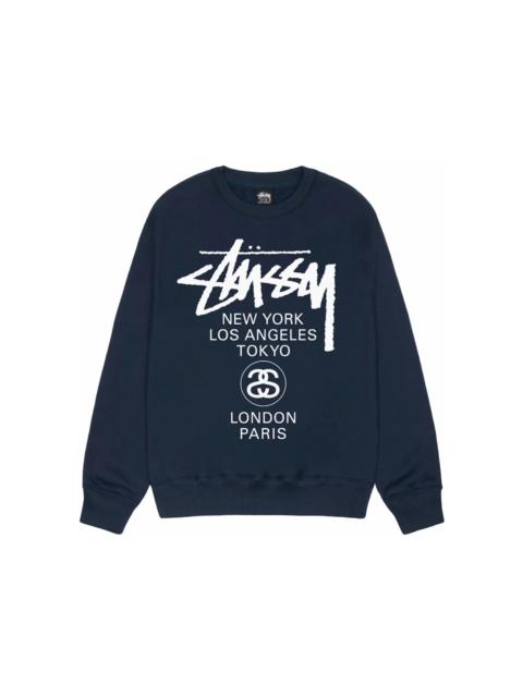 Stüssy Stussy World Tour Crewneck Navy