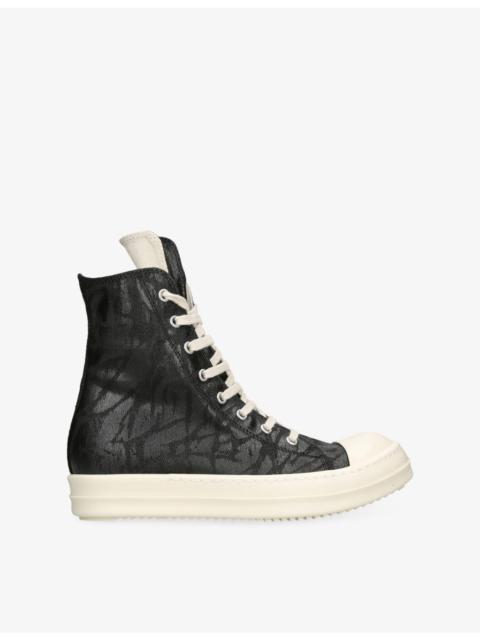 Rick Owens DRKSHDW Hi Leather Trainers