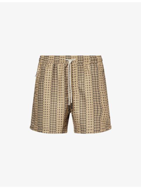 OAS Regalia Logo-Tab Swim Shorts