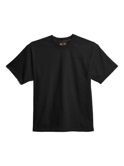 adidas x Pharrell Basics Short-sleeved Embroidered T-Shirt 'Black' GM1958