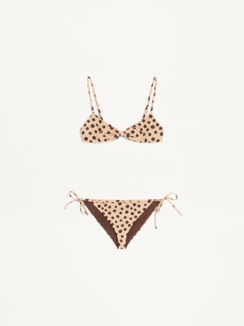 Valentino LYCRA SWIMSUIT IN PLUS DE POIS DALMATA POLKA DOT