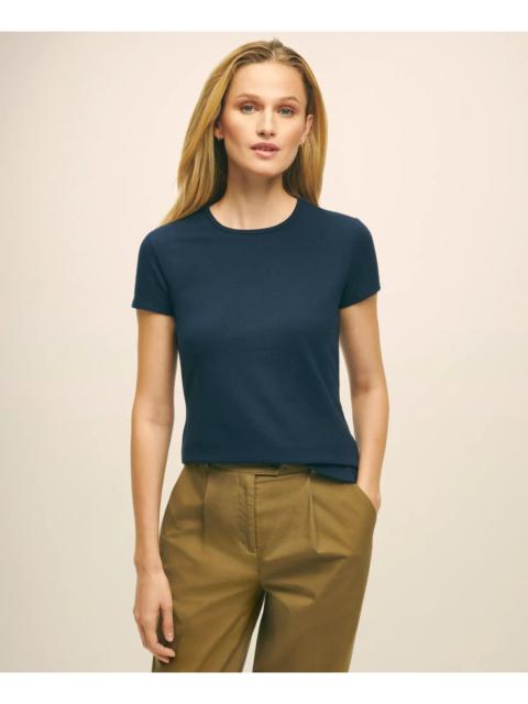 Brooks Brothers Elevated Cotton Modal Pique T-Shirt