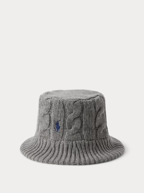 Polo Ralph Lauren Cable-Knit Wool-Blend Bucket Hat