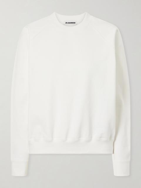 Jil Sander Cropped Cotton-jersey Sweatshirt