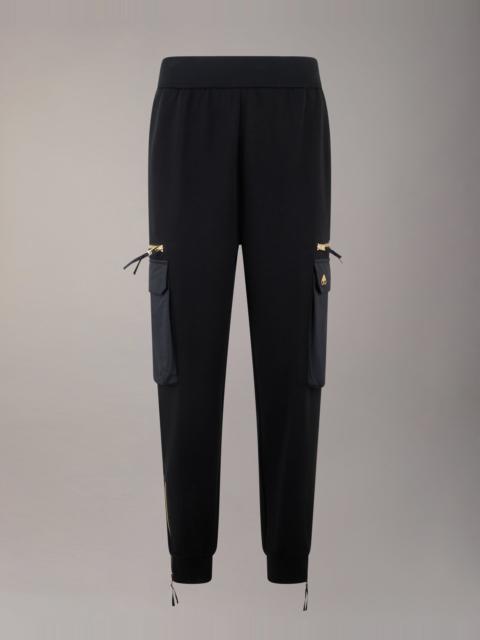 MOOSE KNUCKLES GOLD SERIES MIXED MEDIA JOGGERS IN NEOPRENE