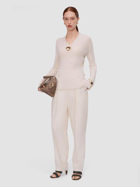JOSEPH Jardin Silk Cotton Rib Jumper