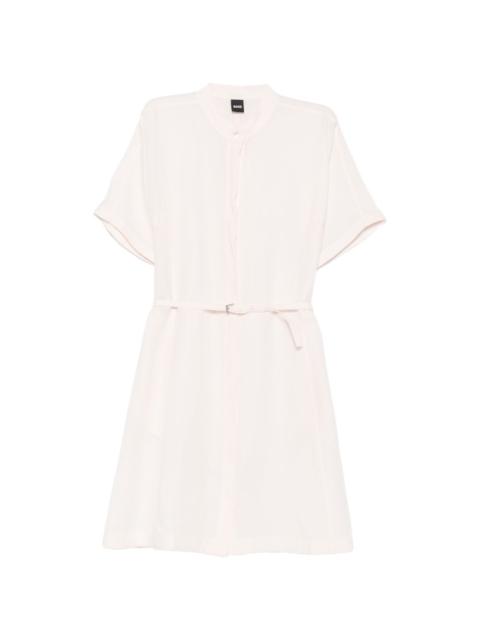 BOSS Dalinia belted short-sleeve mini dress