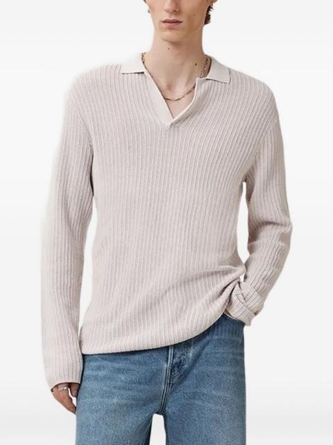 ALLSAINTS ribbed polo-neck sweater