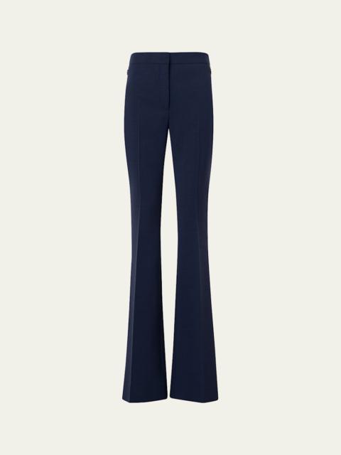 AKRIS Farida Stretch Wool Bootcut Trousers