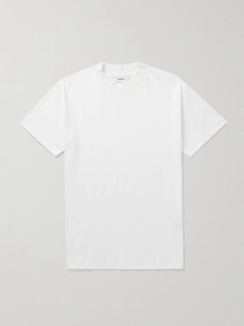 LARDINI Mercerised Cotton-Jersey T-Shirt White