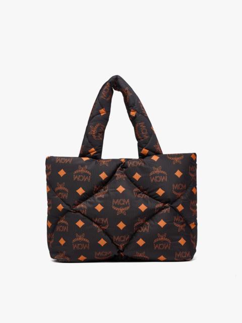 München Quilted Tote in Maxi Monogram Nylon